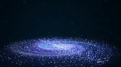 唯美可爱风P粒子星云旋转背景ae视频模板视频的预览图